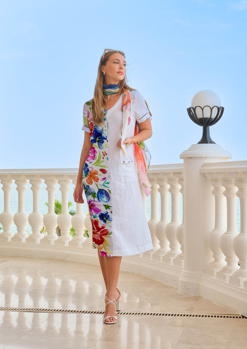 Spring Delight Floral Shirt Dress - 26704