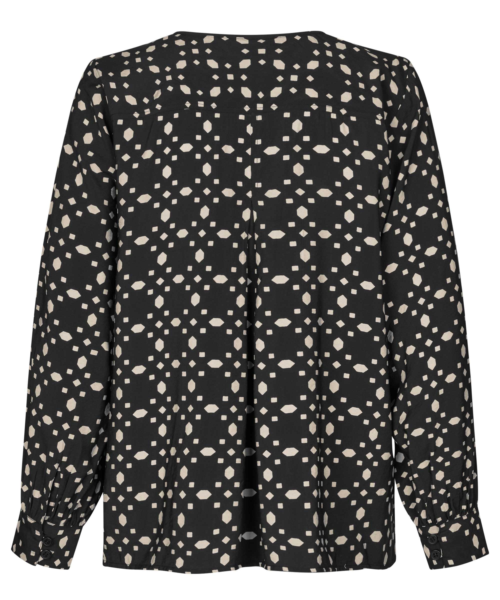 Doella Black Print Blouse - 1011495