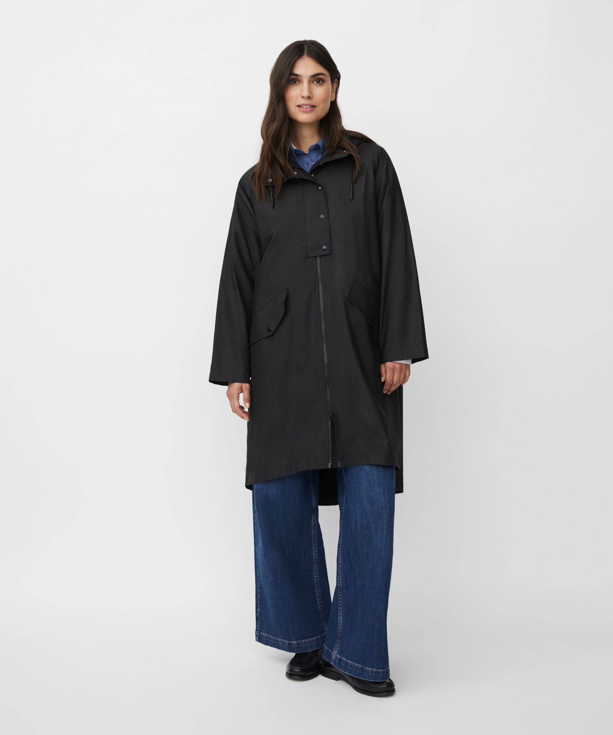 Theia Black Raincoat - 1010287