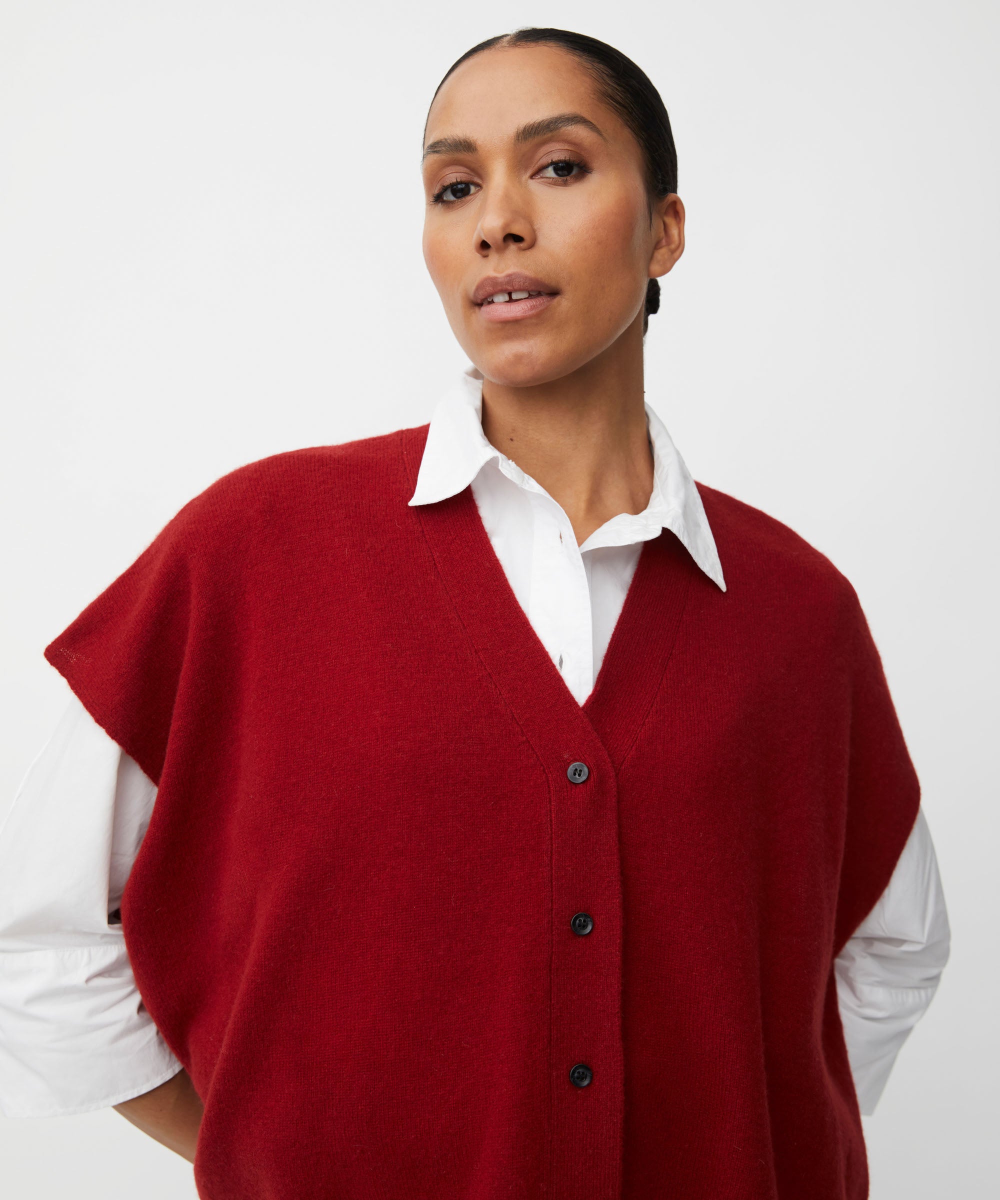 Lucanne Red Dahlia Cardigan - 1011128