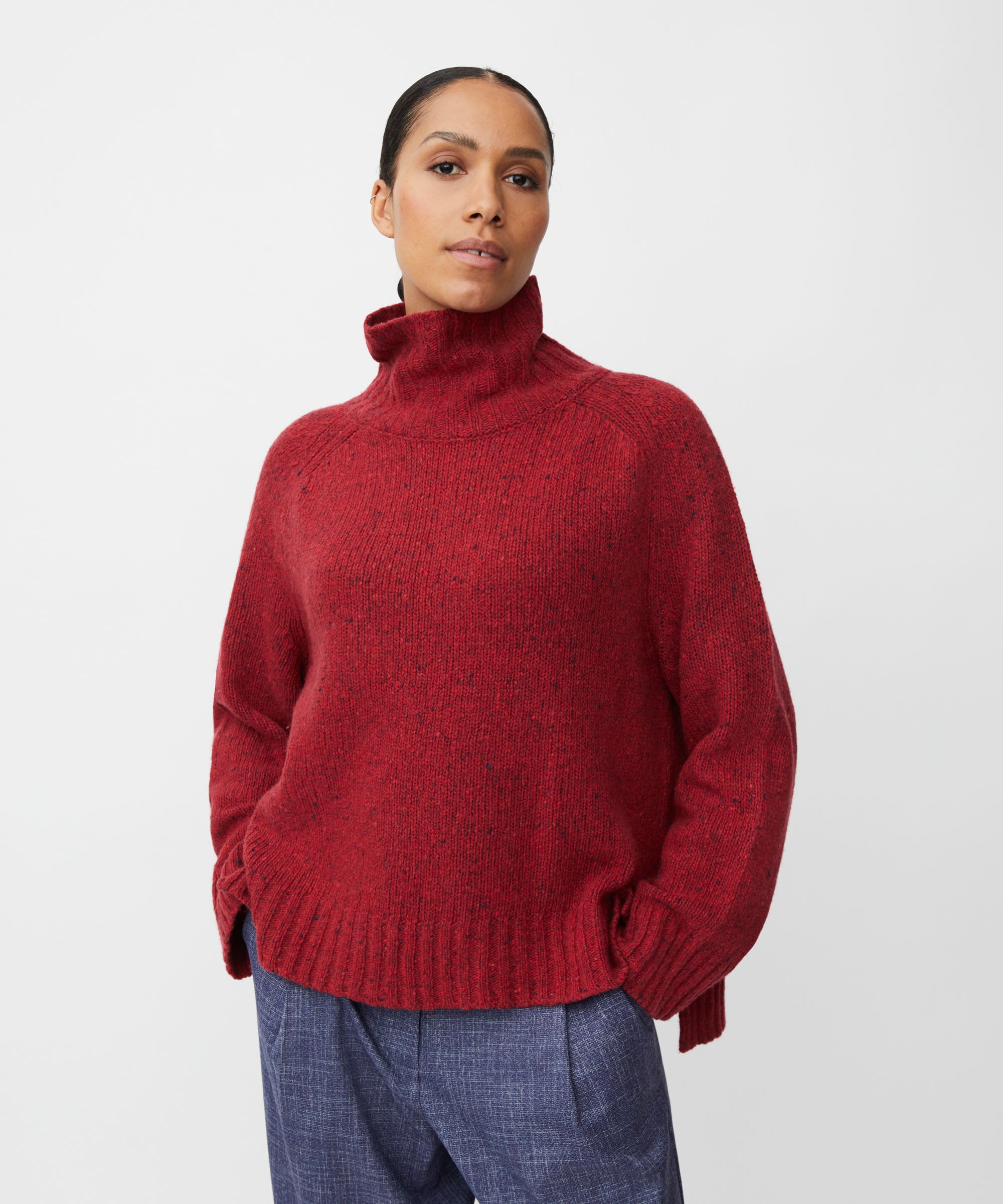Fenoria Red Dahlia Pullover - 1011146