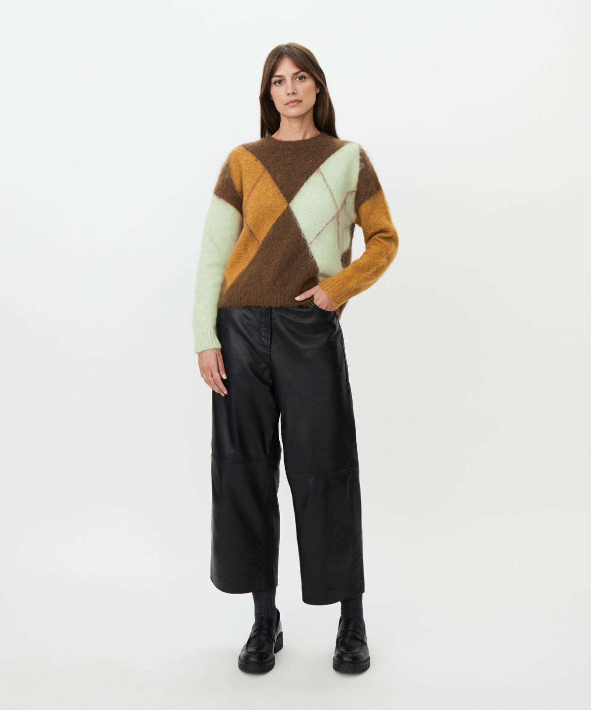 Finley Argyle Sweater - 1012826