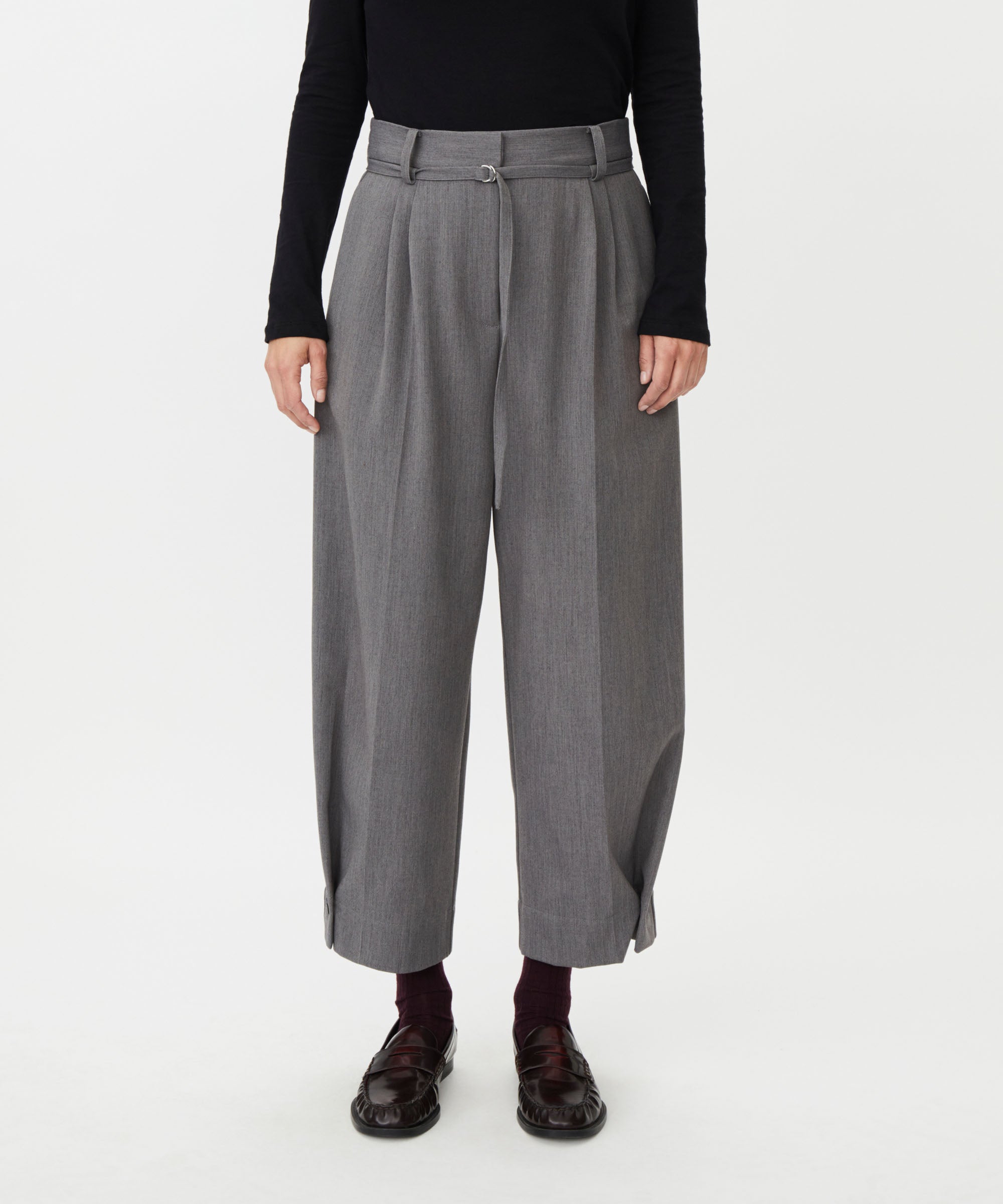 Peponi Grey Flannel Trousers - 1012966