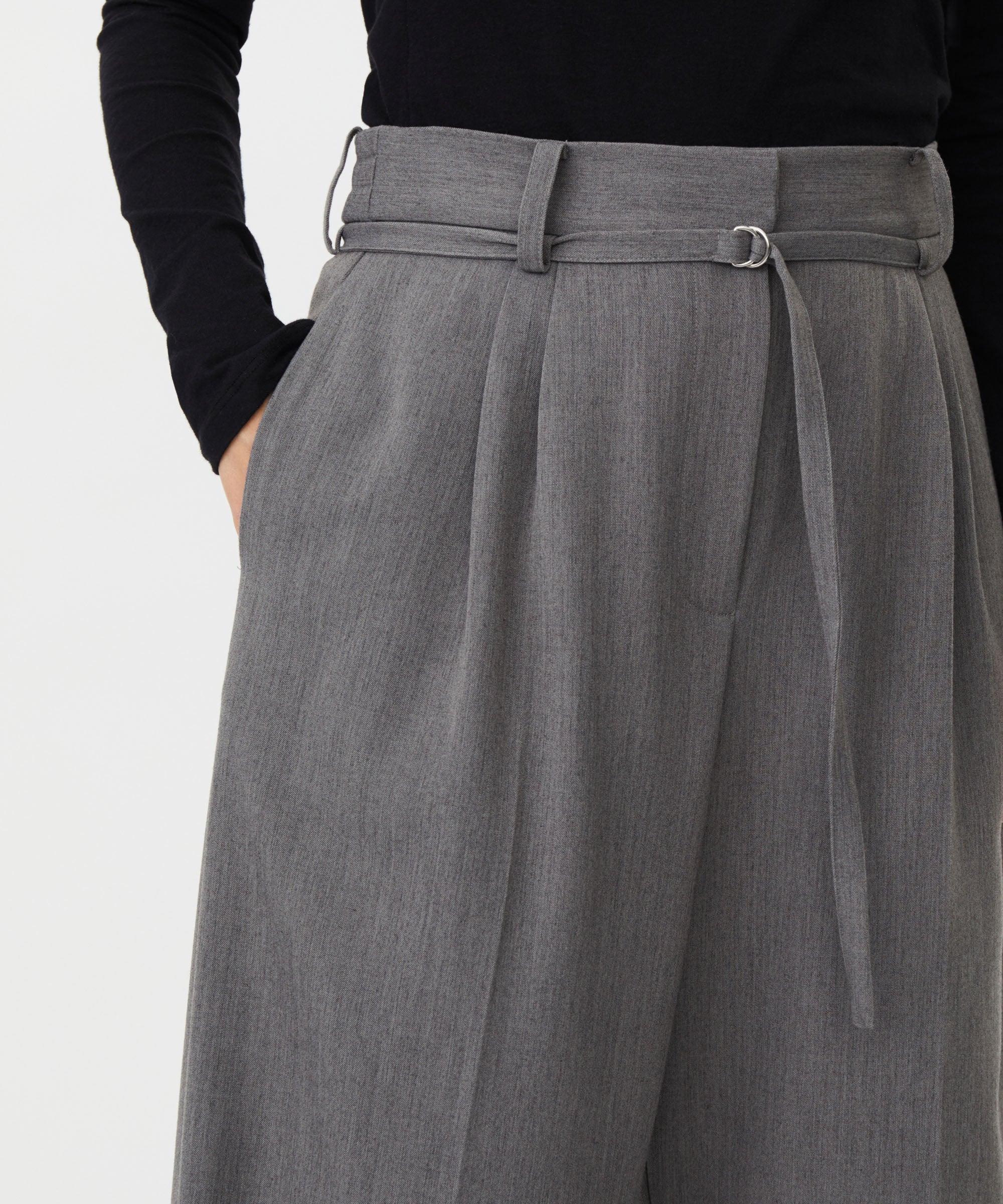 Peponi Grey Flannel Trousers - 1012966