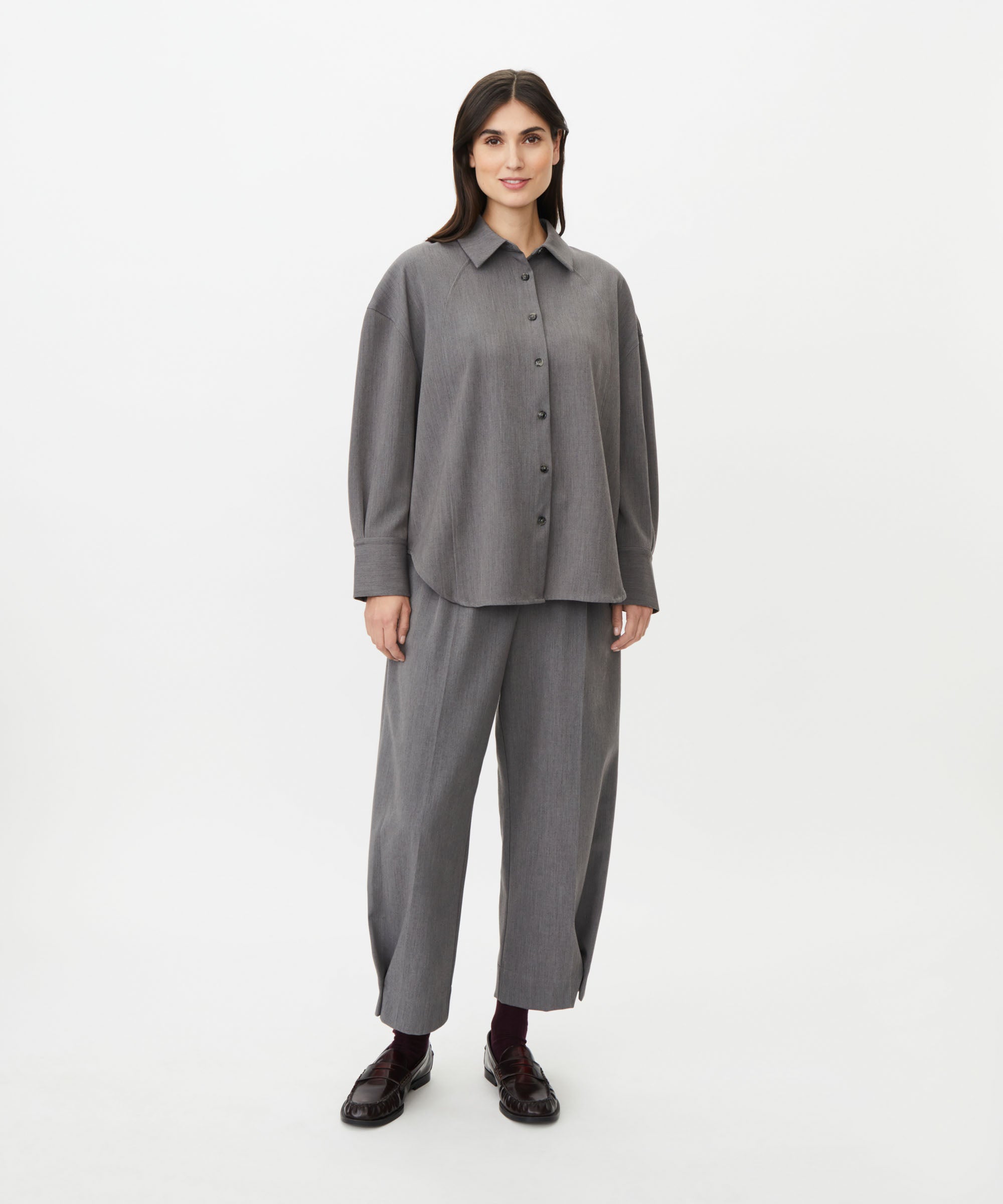 Peponi Grey Flannel Trousers - 1012966