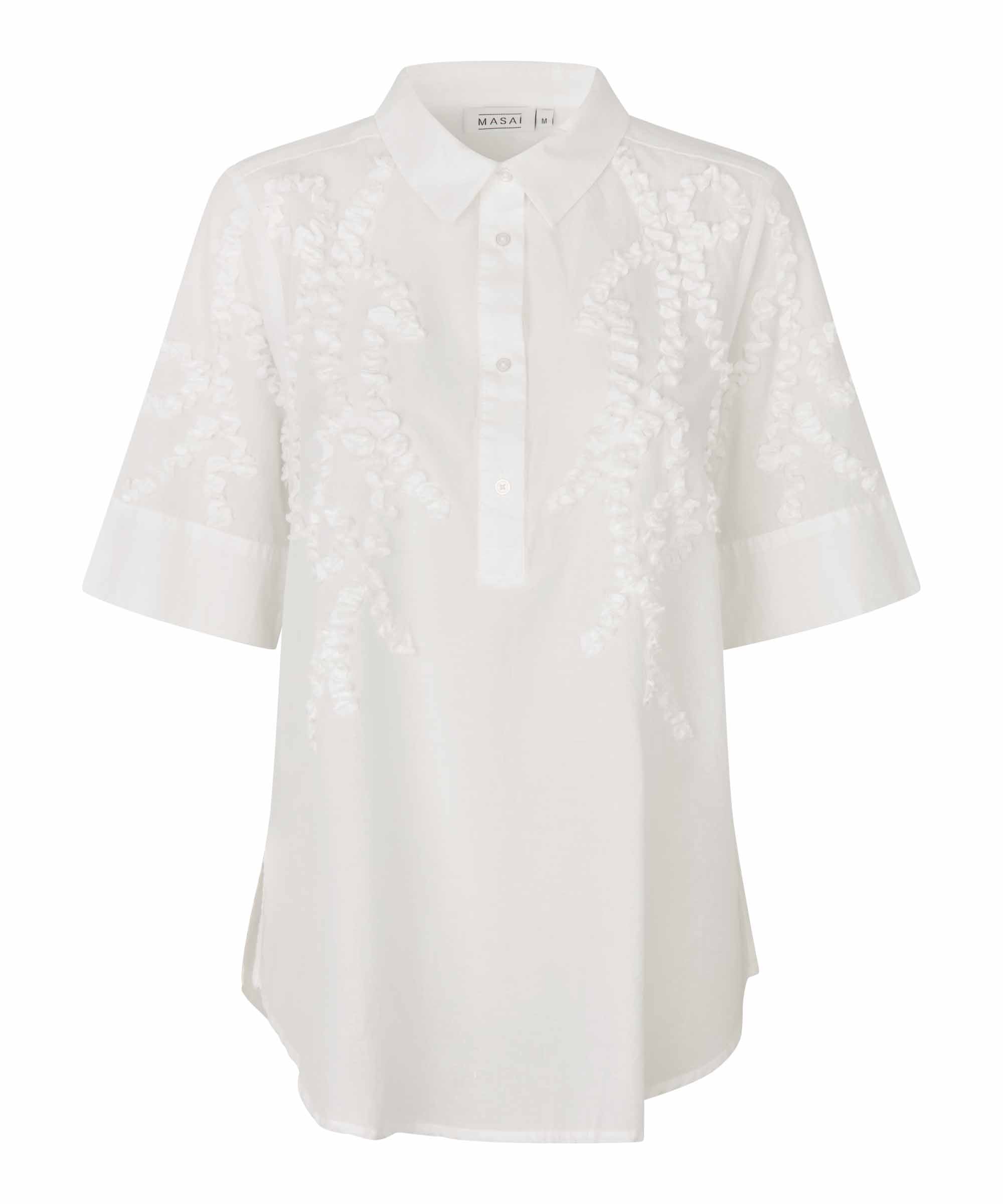 Ginovelle White Embroidered Shirt - 1012038