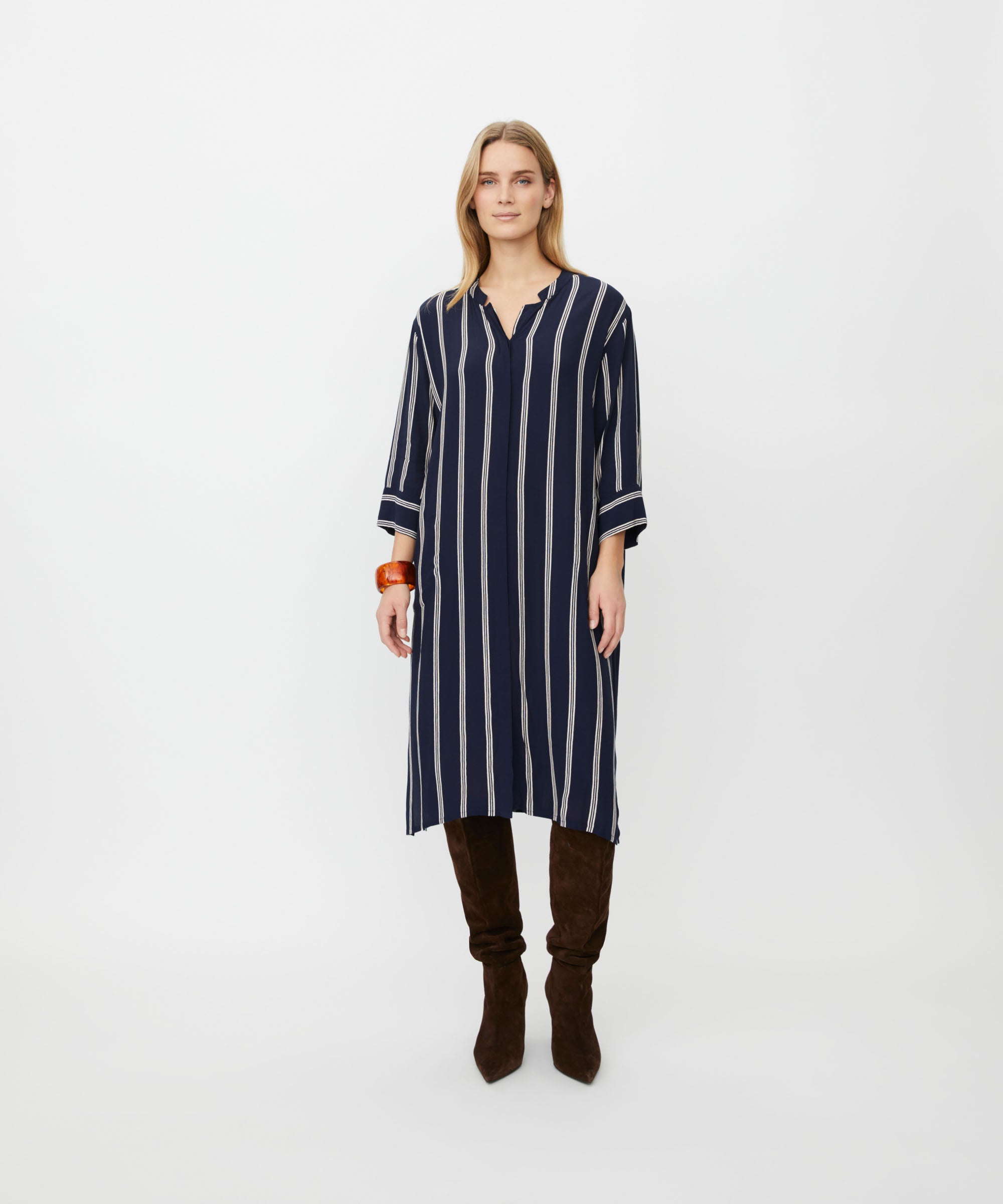 Nimes Navy Print Dress - 1012298