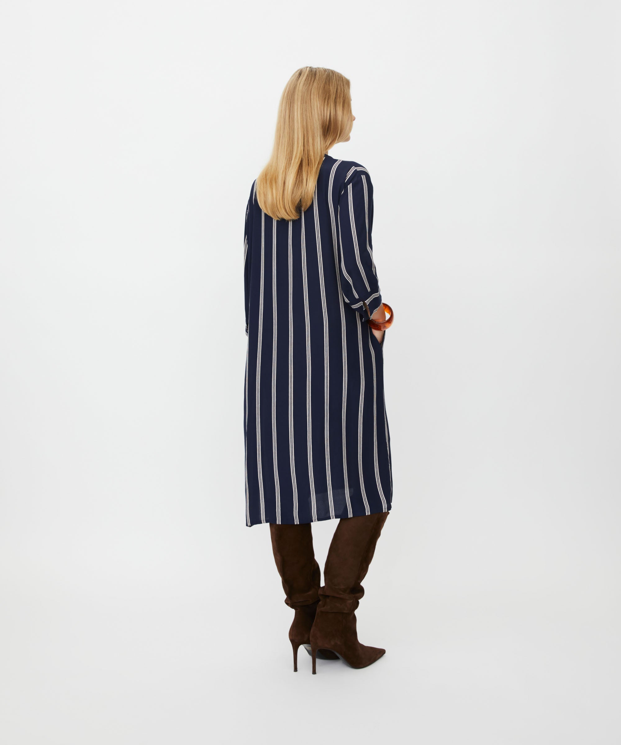 Nimes Navy Print Dress - 1012298