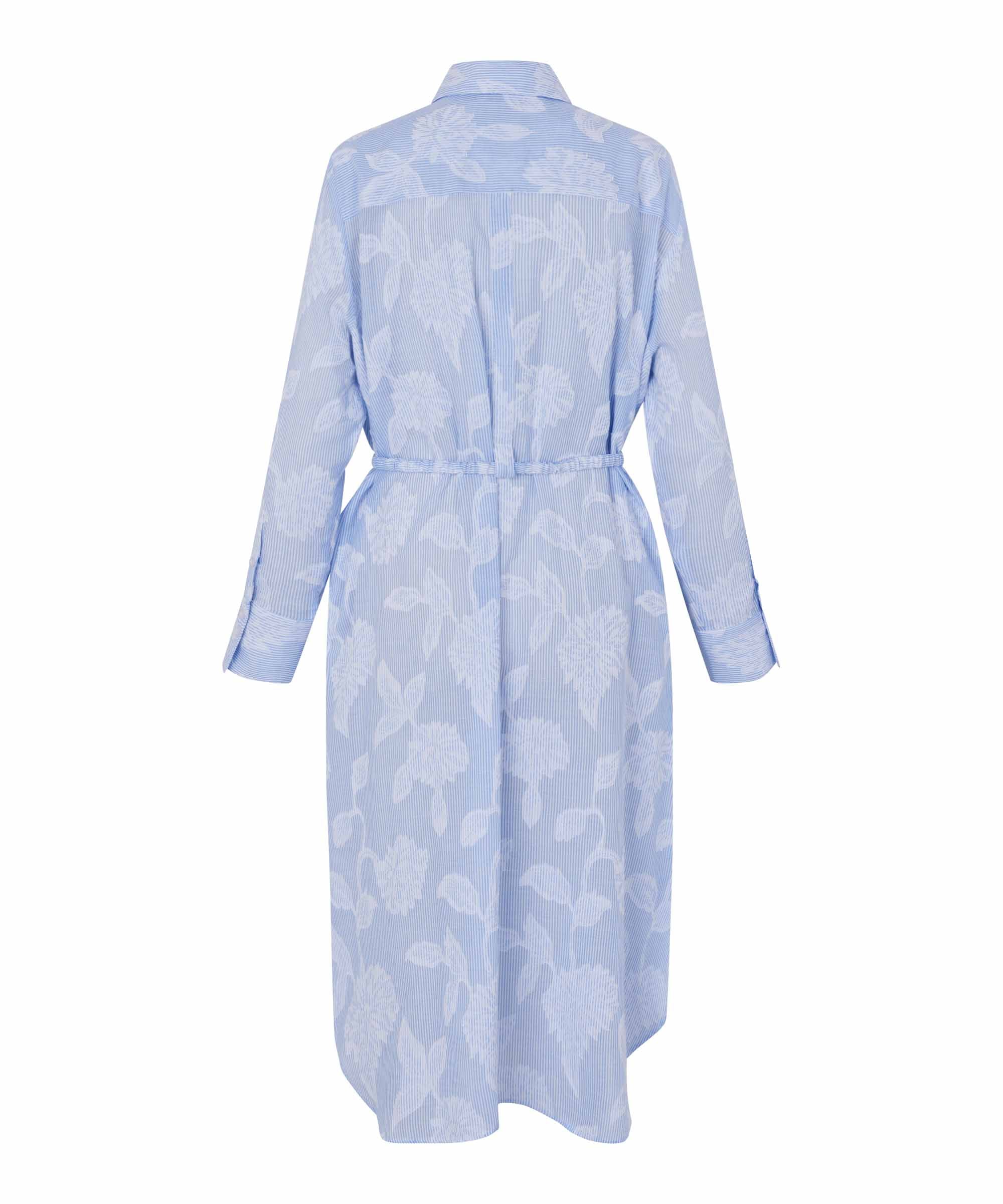 Nivalina Blue Stripe Dress - 1012041