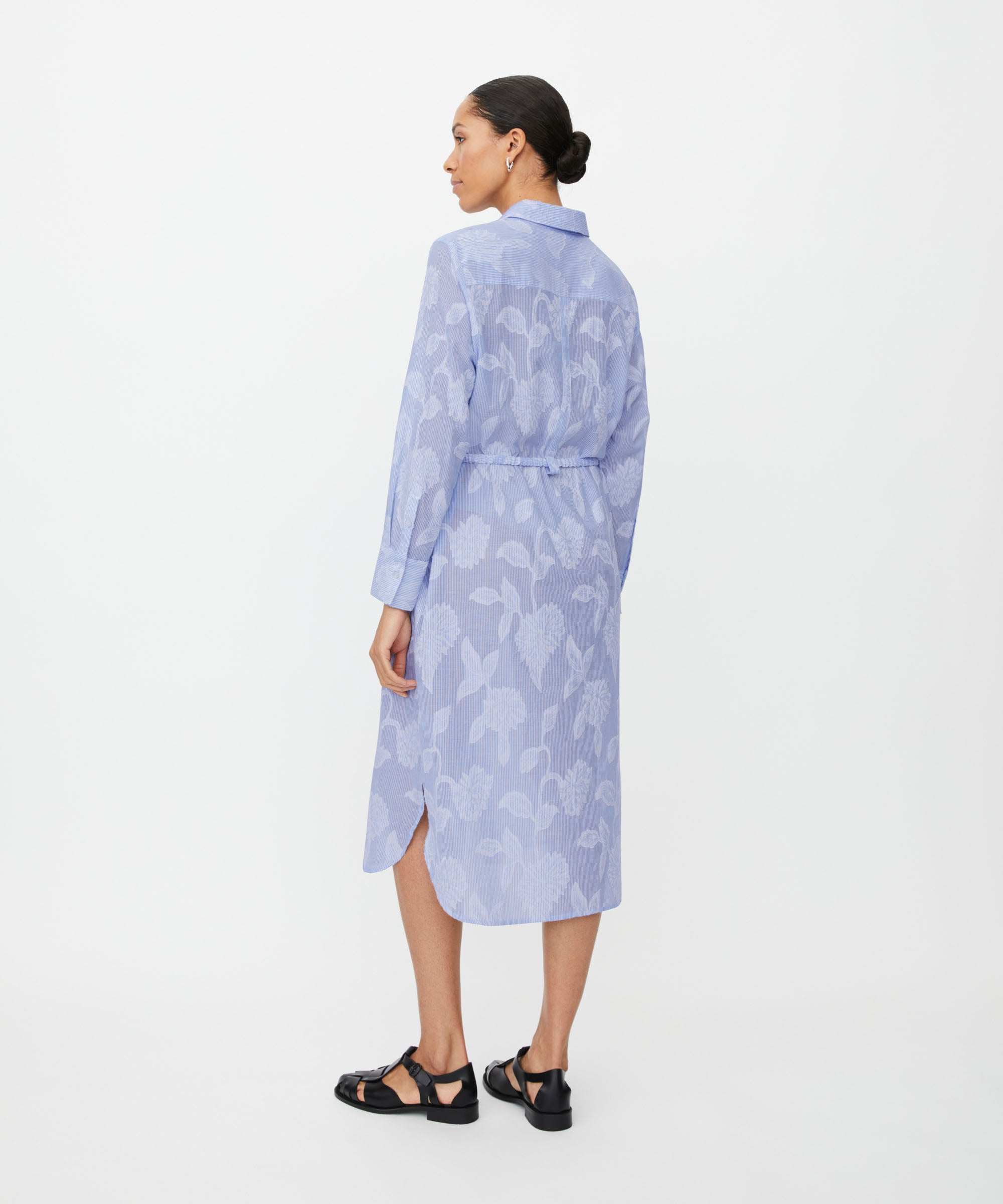 Nivalina Blue Stripe Dress - 1012041