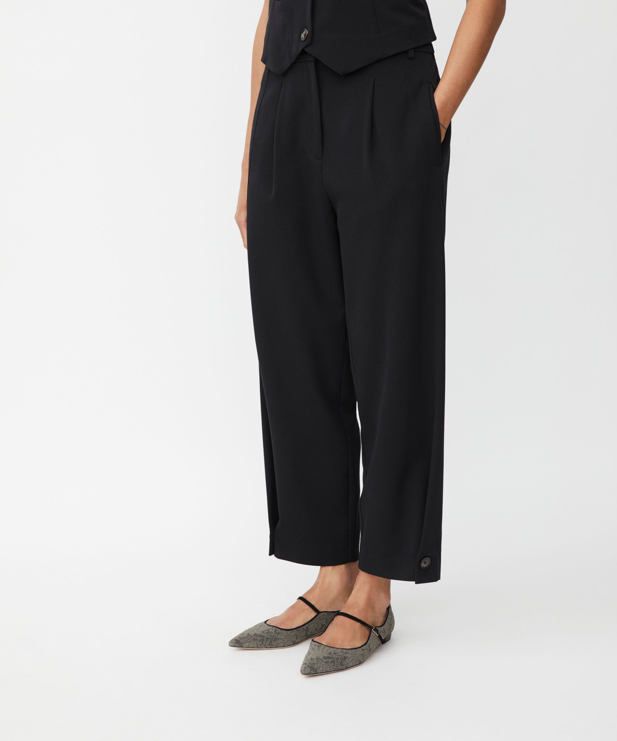 Punna Black Trousers - 1008671