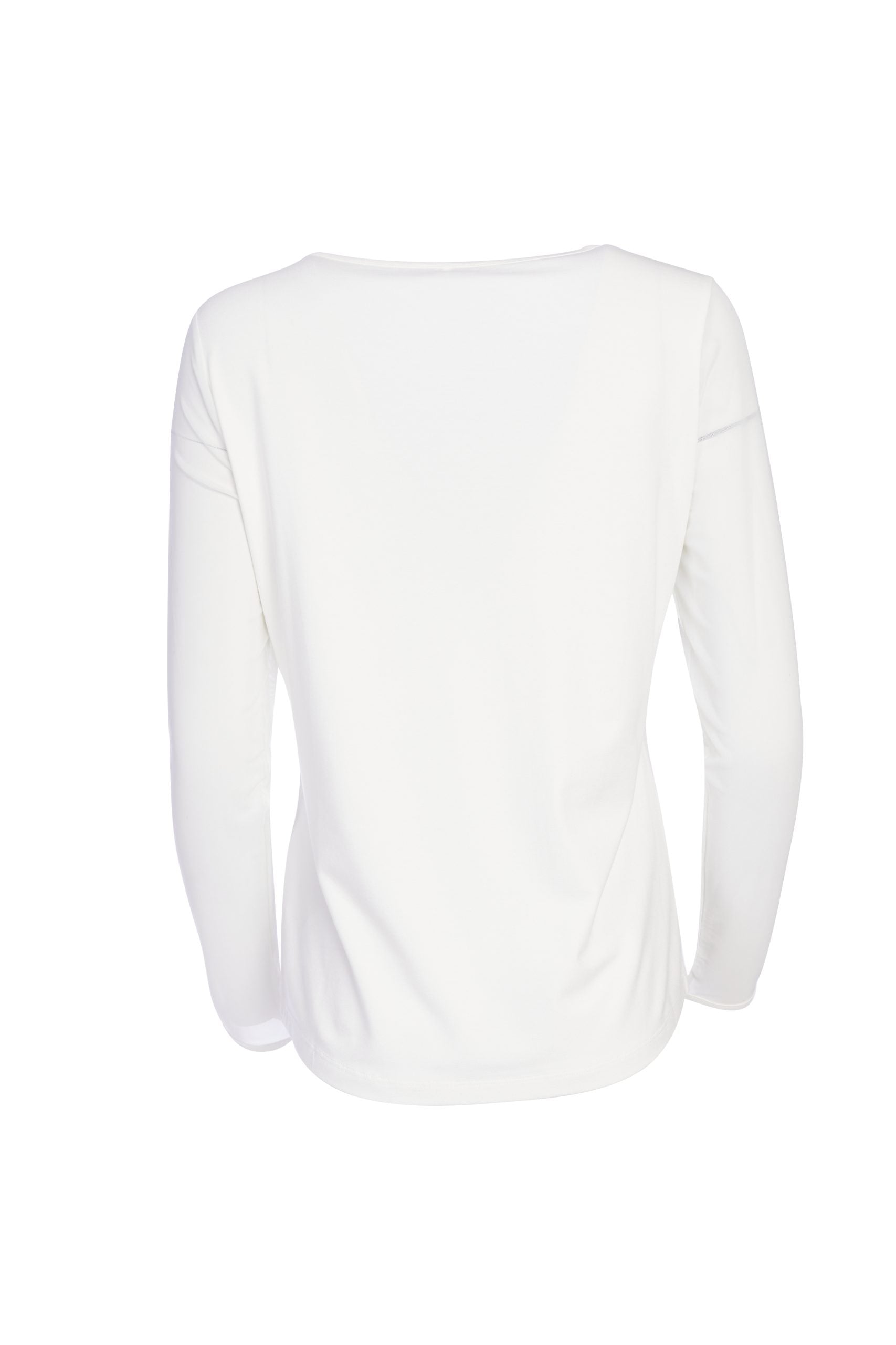 White Mesh Sleeve Top - NAS25106