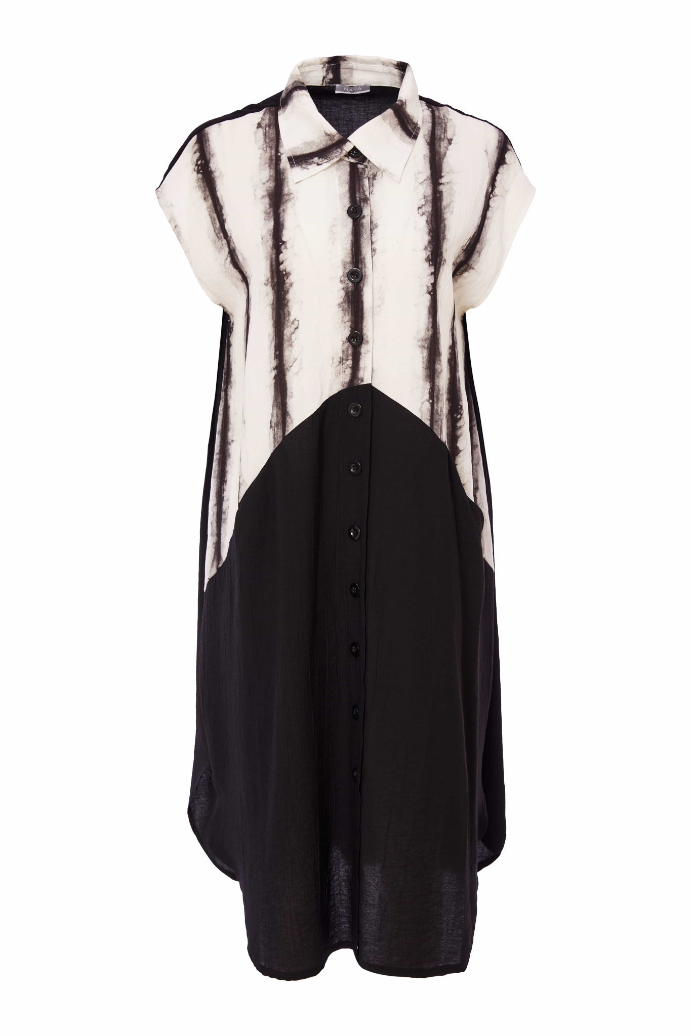 Black & White Print Tunic - NAS25330