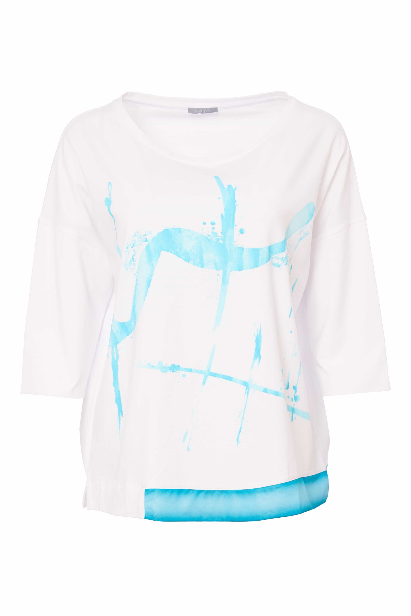 Atoll Blue Print Top - NAS25124