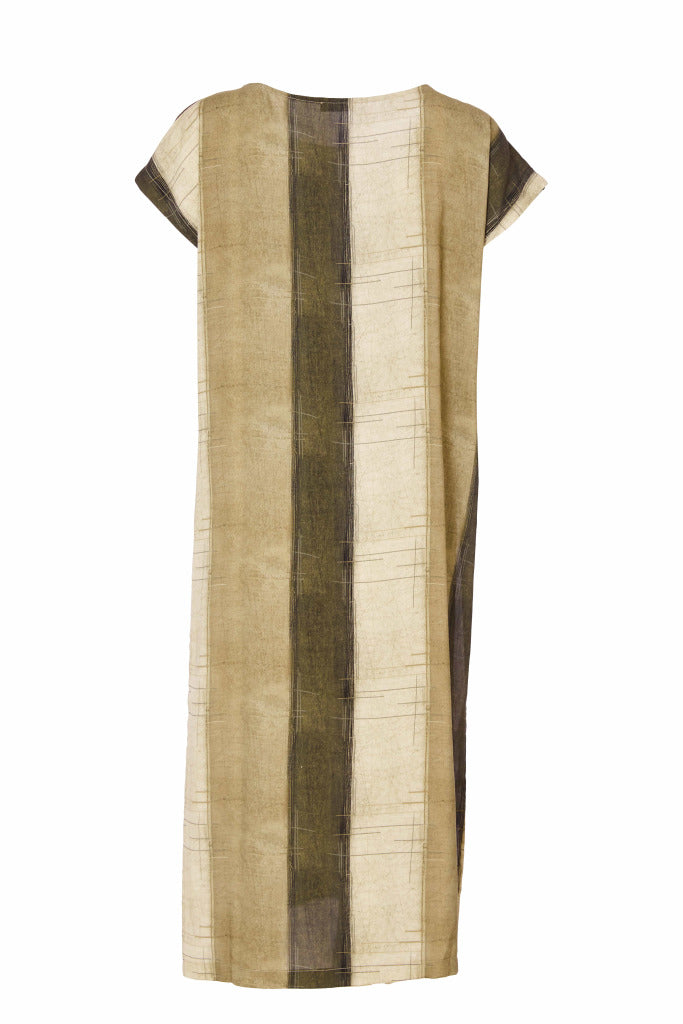 Army Stripe Long Tunic Dress - NAS25267