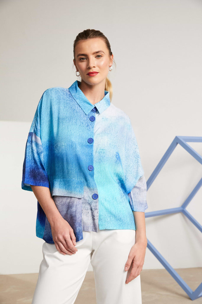 Atoll Blue Shirt With Pocket - NAS25279