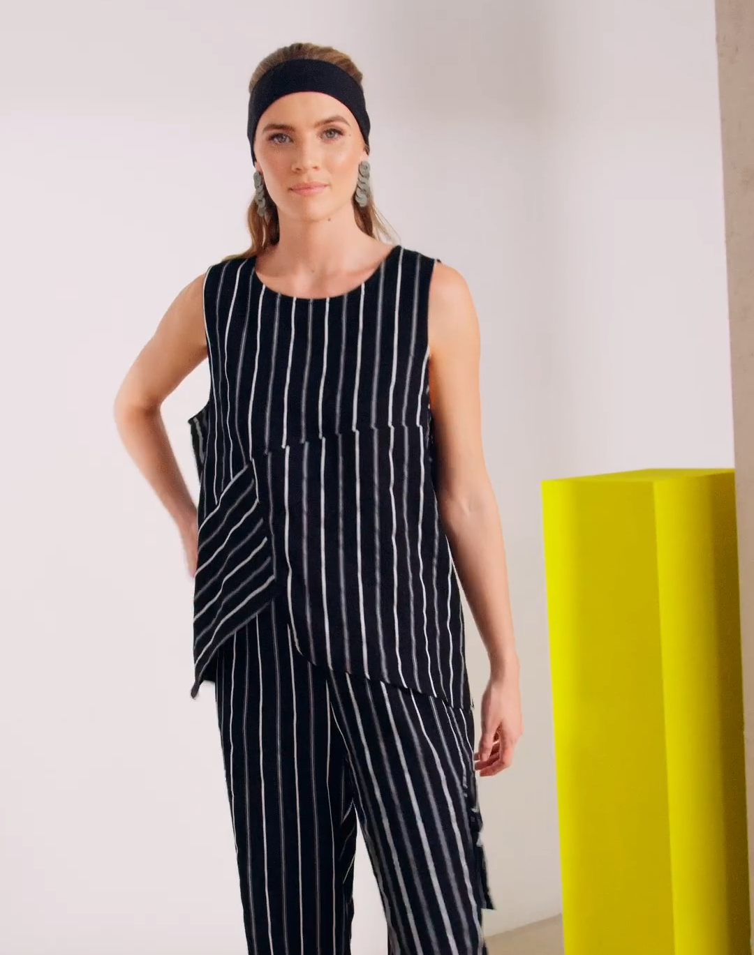 Black & White Striped Top - NAS25336