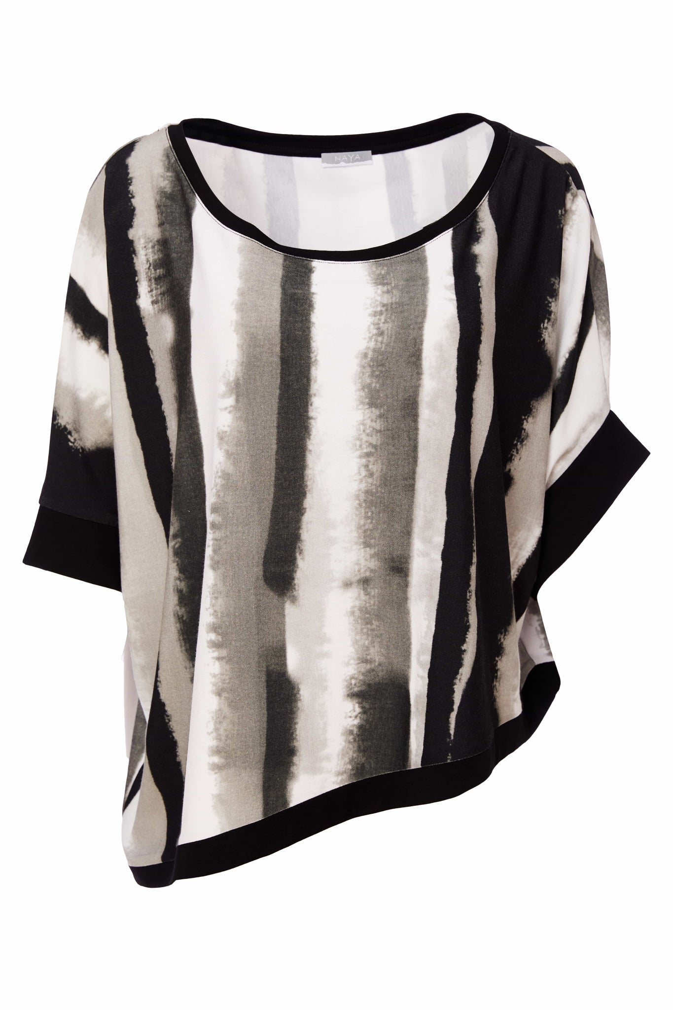 Army & Black Striped Top - NAS25338