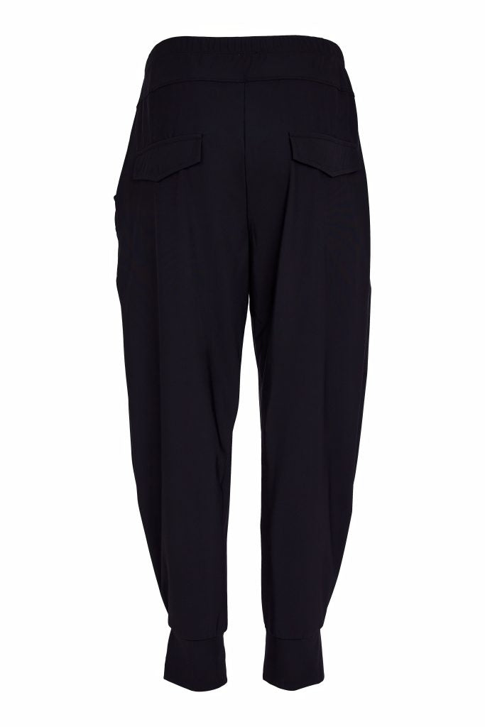 Black Cuff Hem Trousers - NAS26101