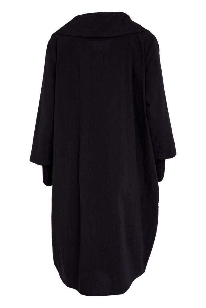 Black Hooded Coat - NAS26170