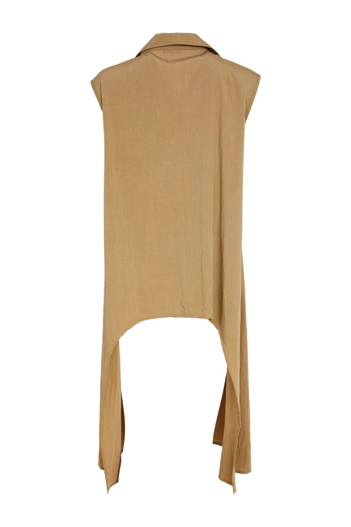 Tan Placement Print Top - NAS26218
