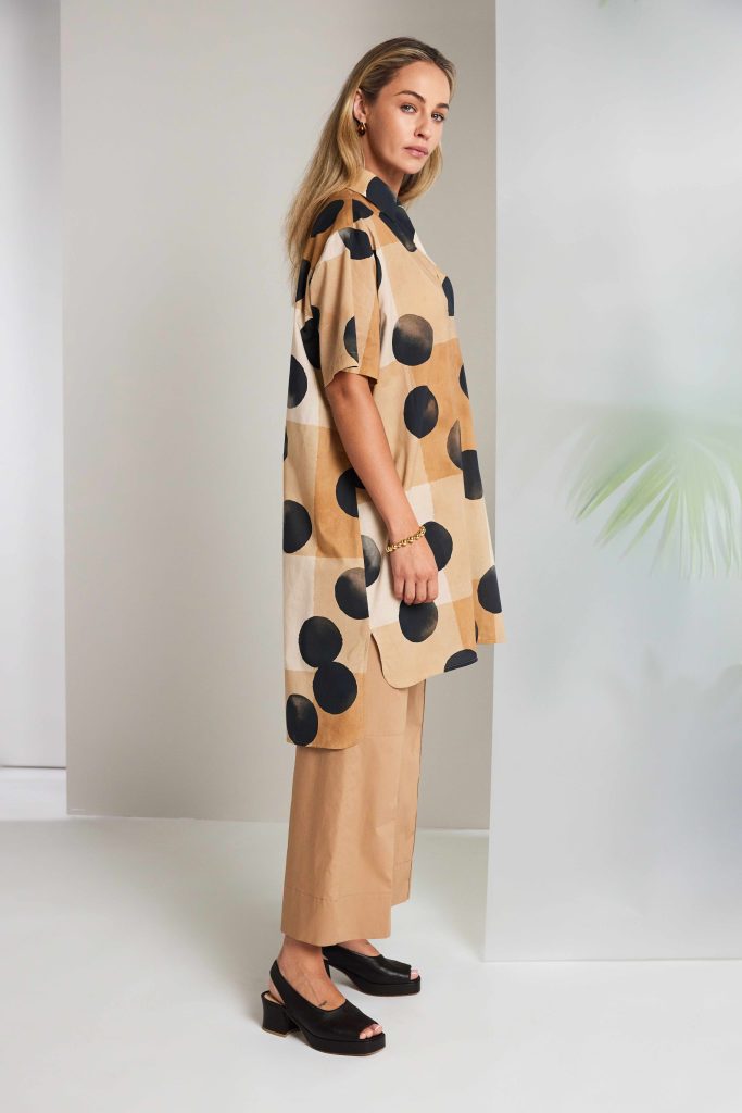 Biscuit Wide Leg Trousers - NAS26297