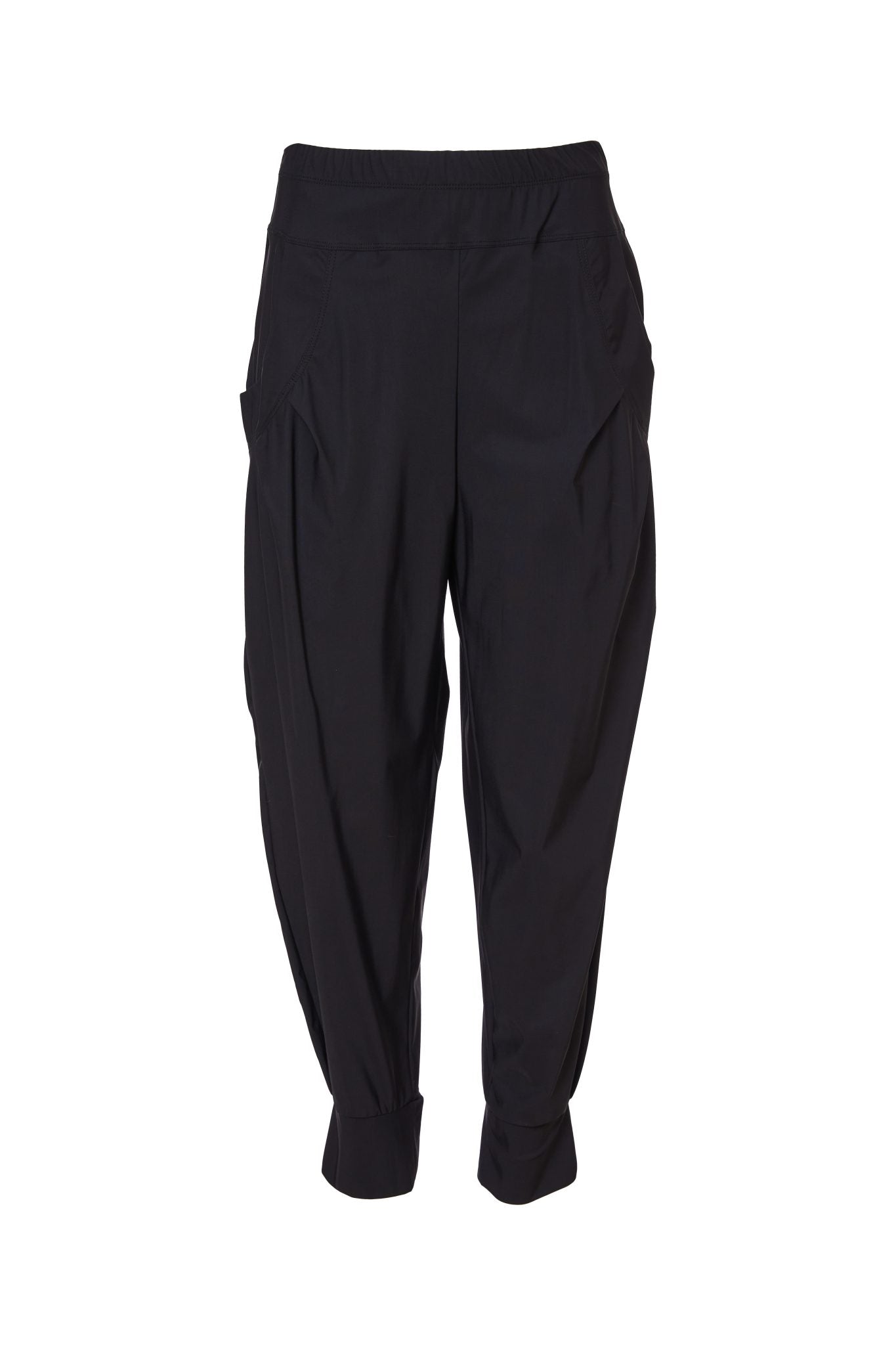 Black Cuff Travel Trousers - NAW24101