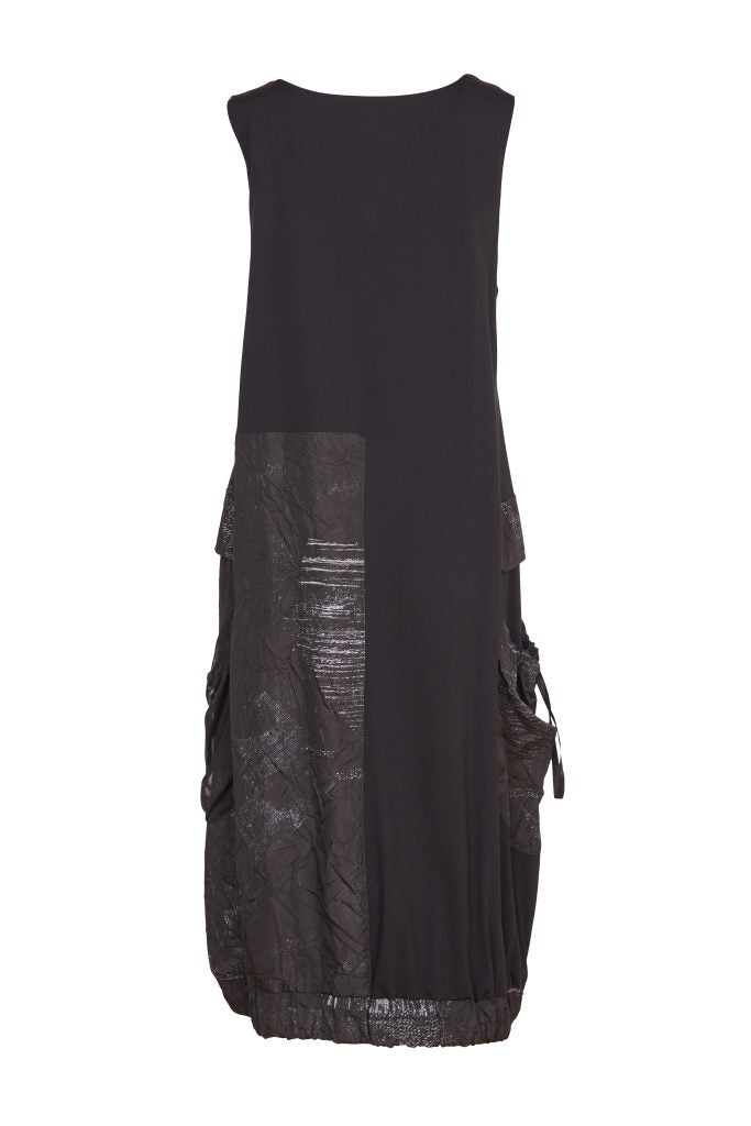 Black Sleeveless Dress - NAW24183