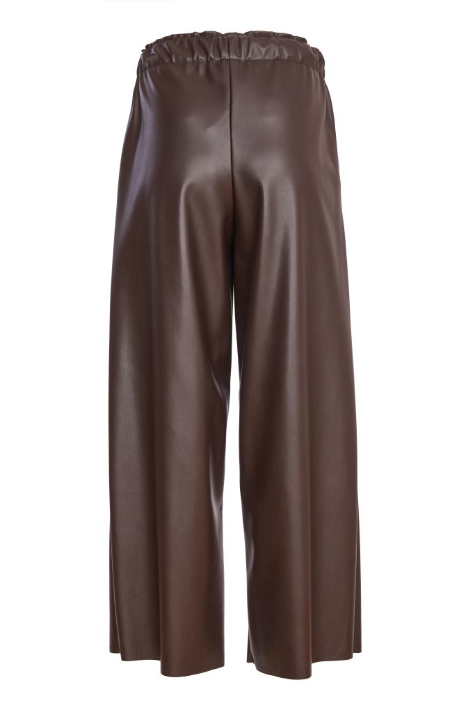 Chocolate Faux Leather Pants - NAW24261