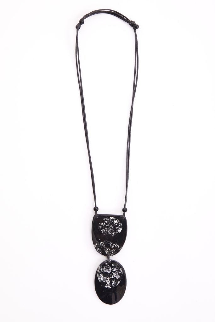 Black & Silver Necklace - NAW24305