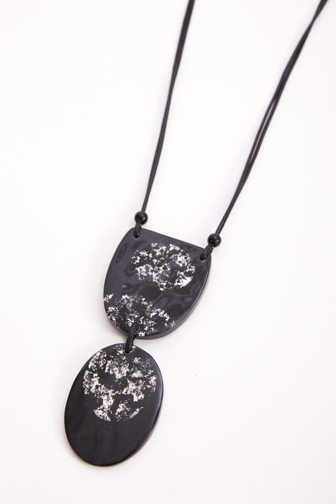 Black & Silver Necklace - NAW24305