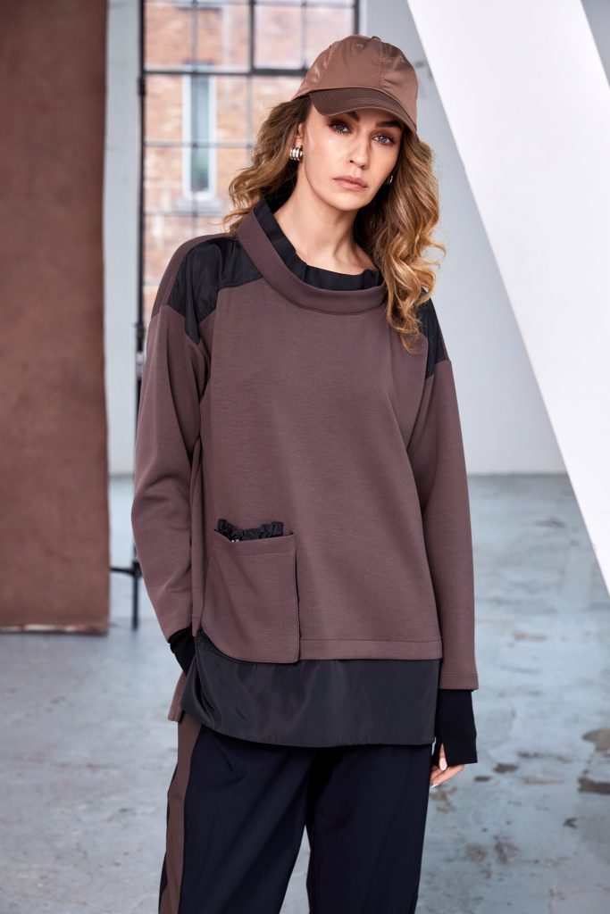 Cocoa & Black Sweatshirt - NAW25127