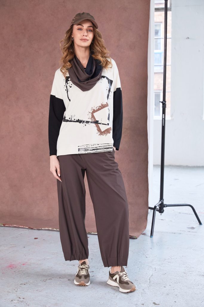 Cocoa Hem Tuck Trousers - NAW25153
