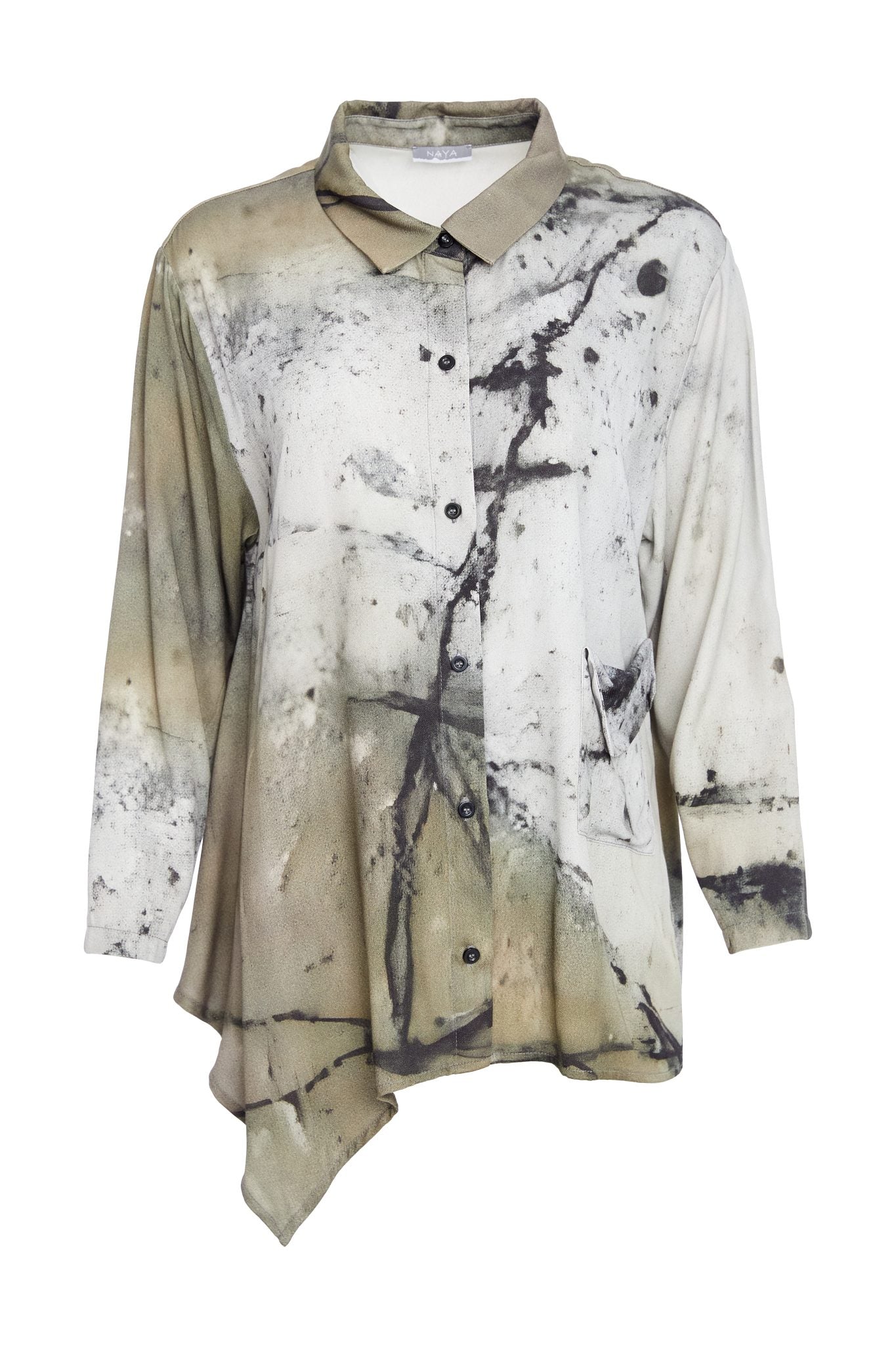 Moss Abstract Print Tunic - NAW25165