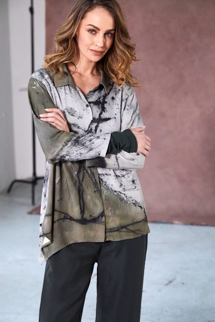 Moss Abstract Print Tunic - NAW25165