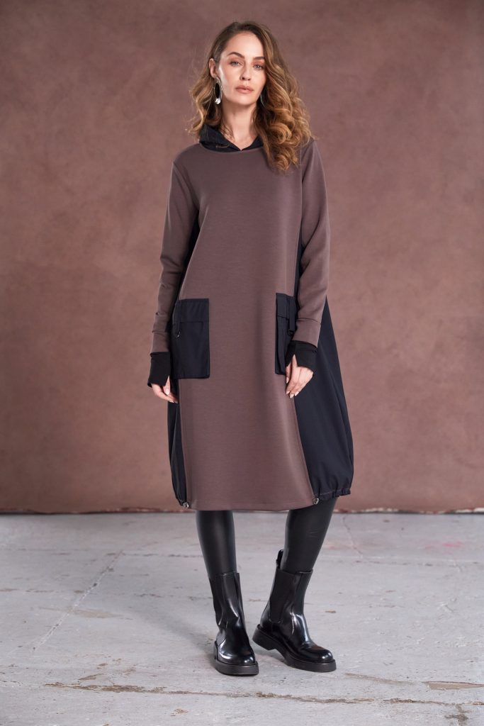Cocoa & Black Dress - NAW25177