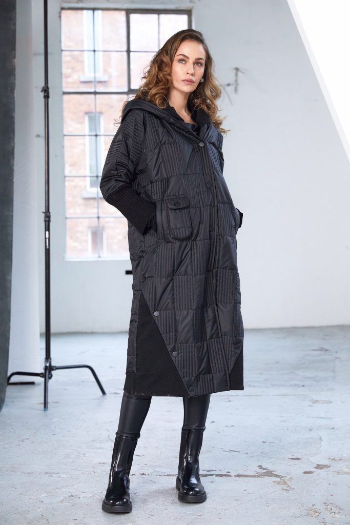 Black Padded Coat - NAW25201