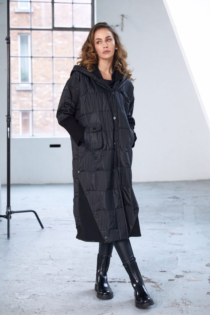 Black Padded Coat - NAW25201