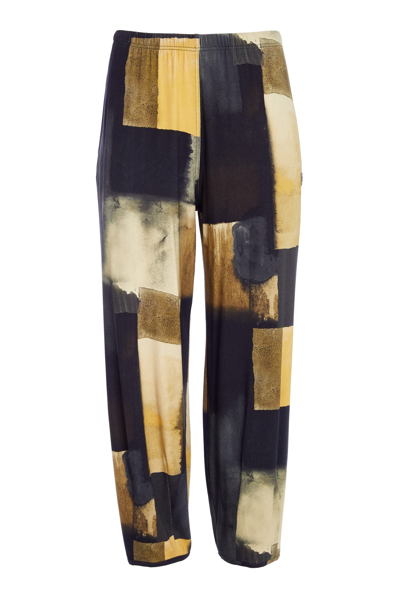 Black & Saffron Trousers - NAW25227