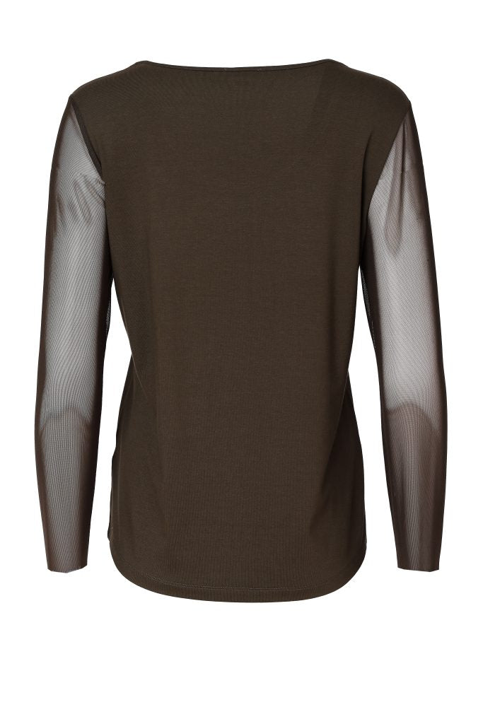 Thyme Mesh Sleeve Top - NAW26106