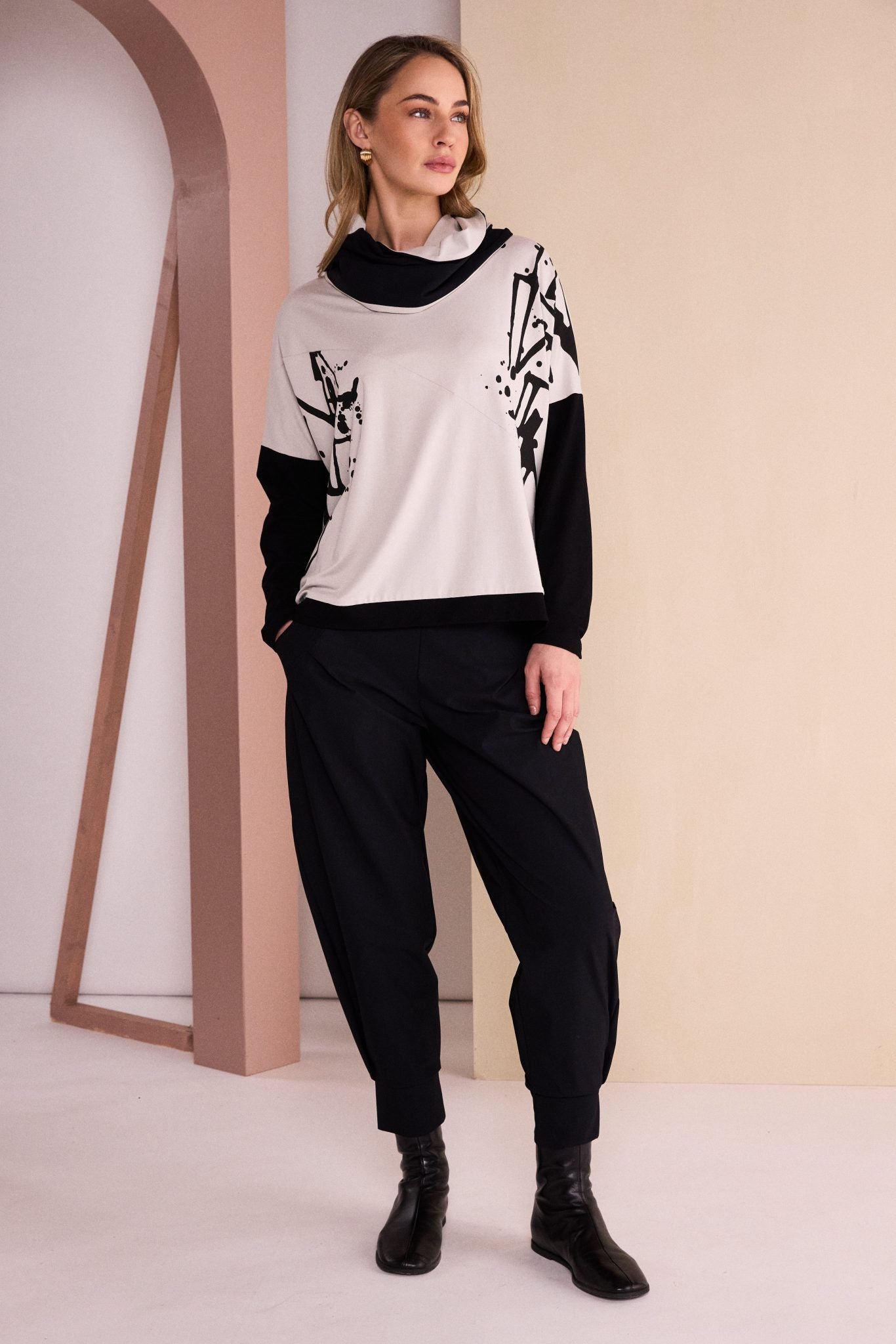 Black Cuff Trousers NAW26101