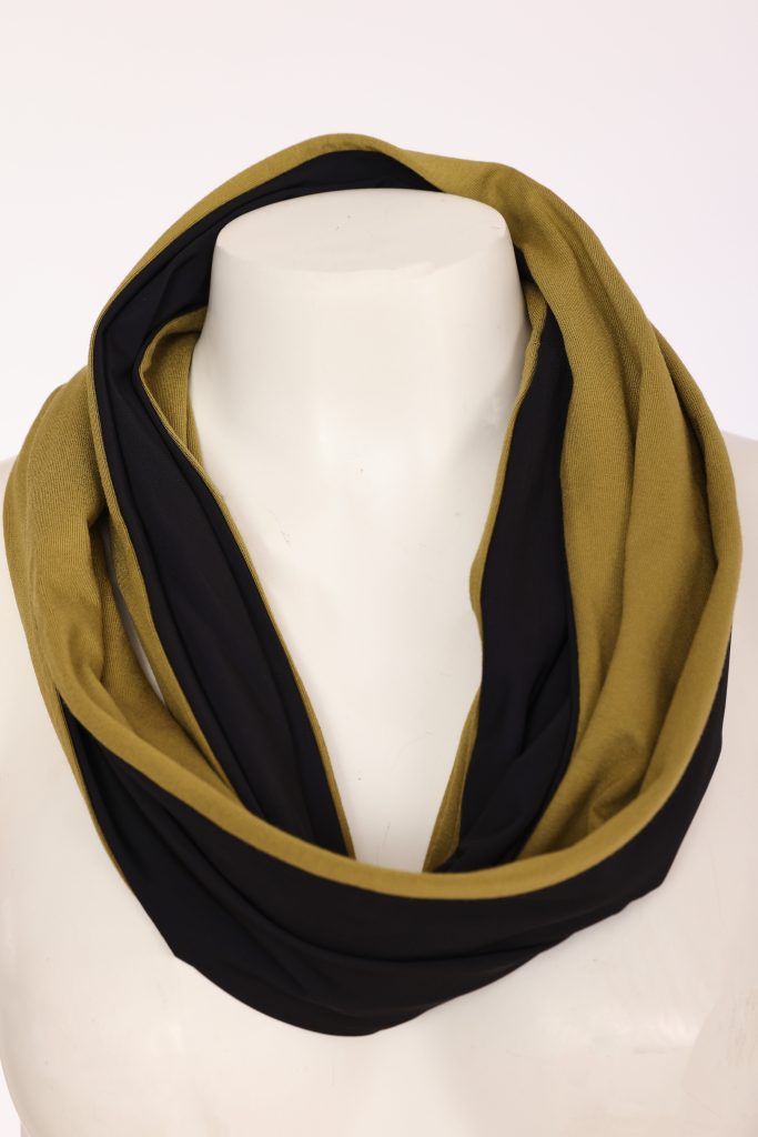 Avocado & Black Snood - NAW26113
