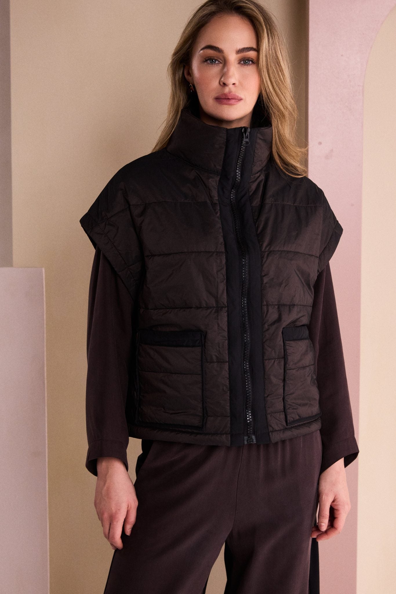 Choko Short Padded Waistcoat - NAW26167