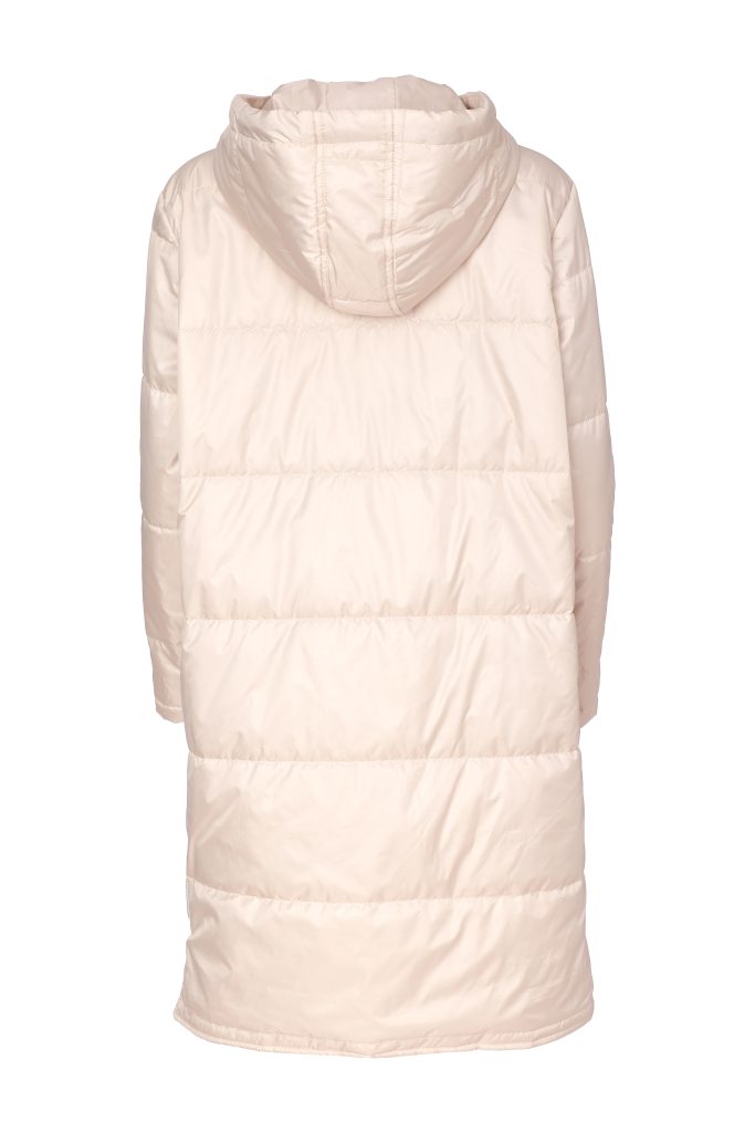 Sand Quilted Hooded Coat - NAW26195