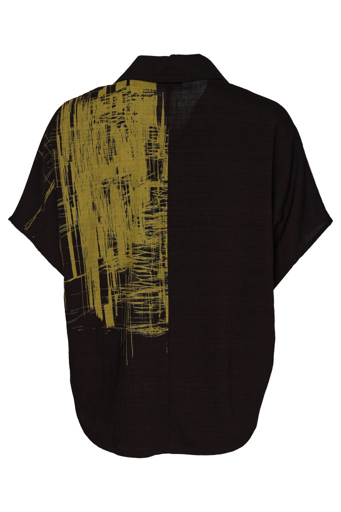 Black & Avocado Print Shirt - NAW26241
