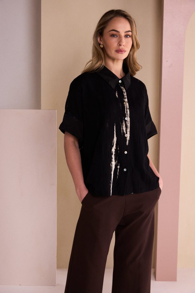 Black & Stone Print Shirt - NAW26244