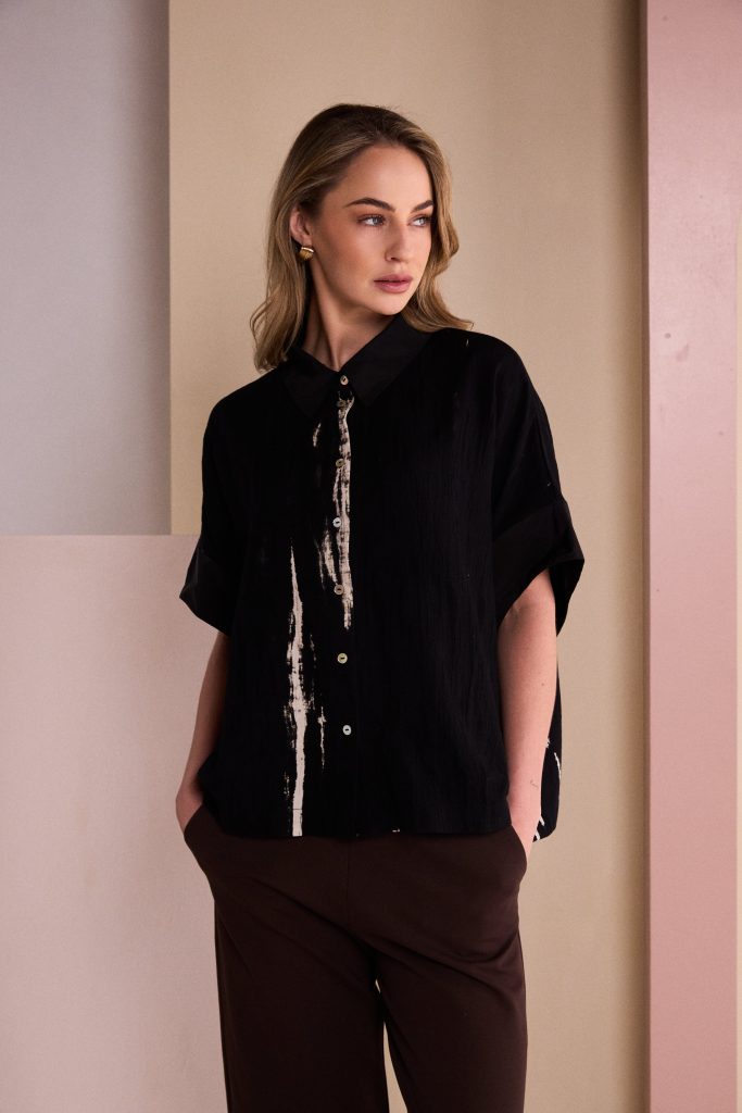 Black & Stone Print Shirt - NAW26244