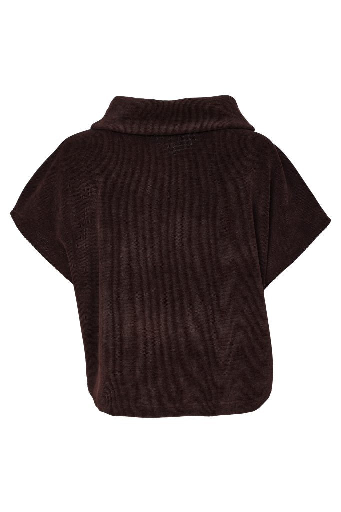 Choko Cord Cowl Neck Top - NAW26253