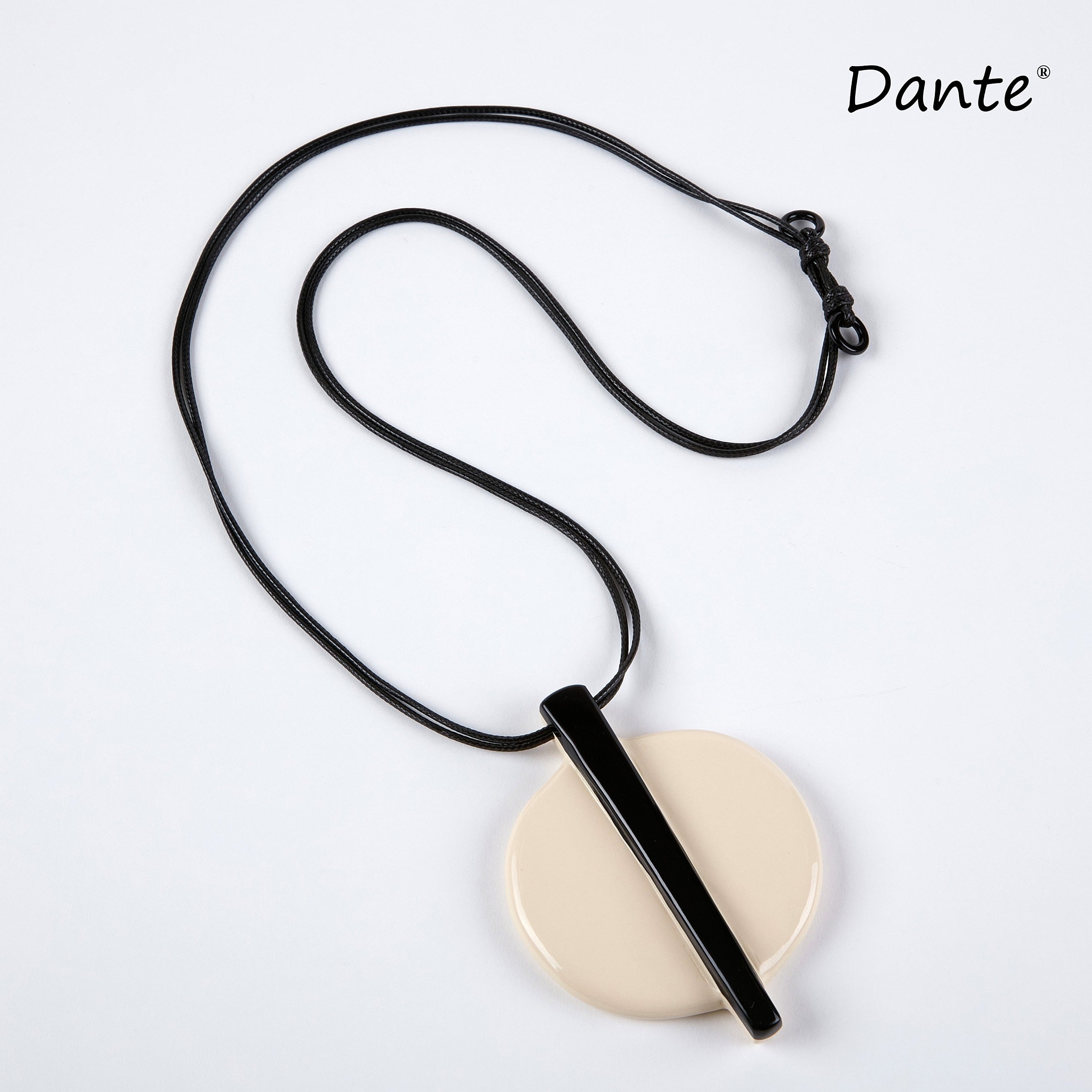 Cream & Black Necklace - NL5672