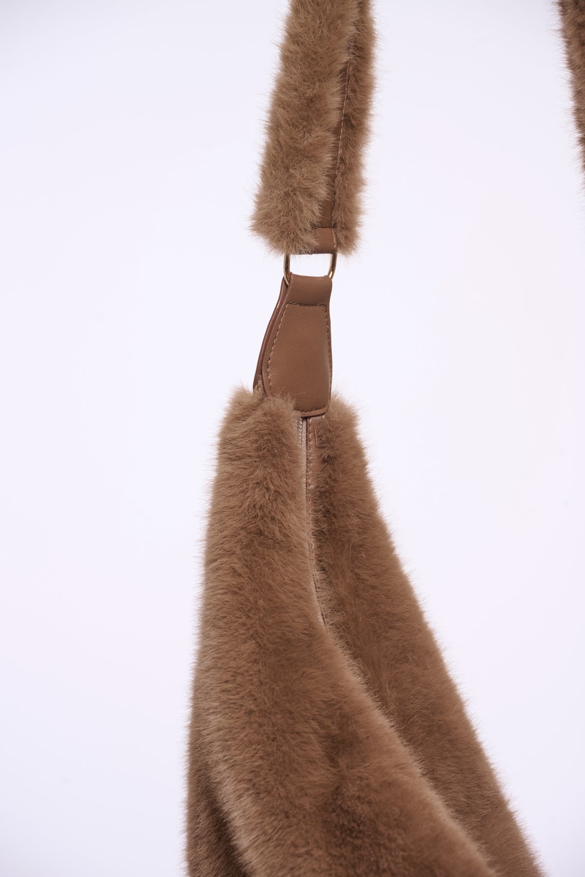 Nayla Toast Faux Fur Bag - 7002612